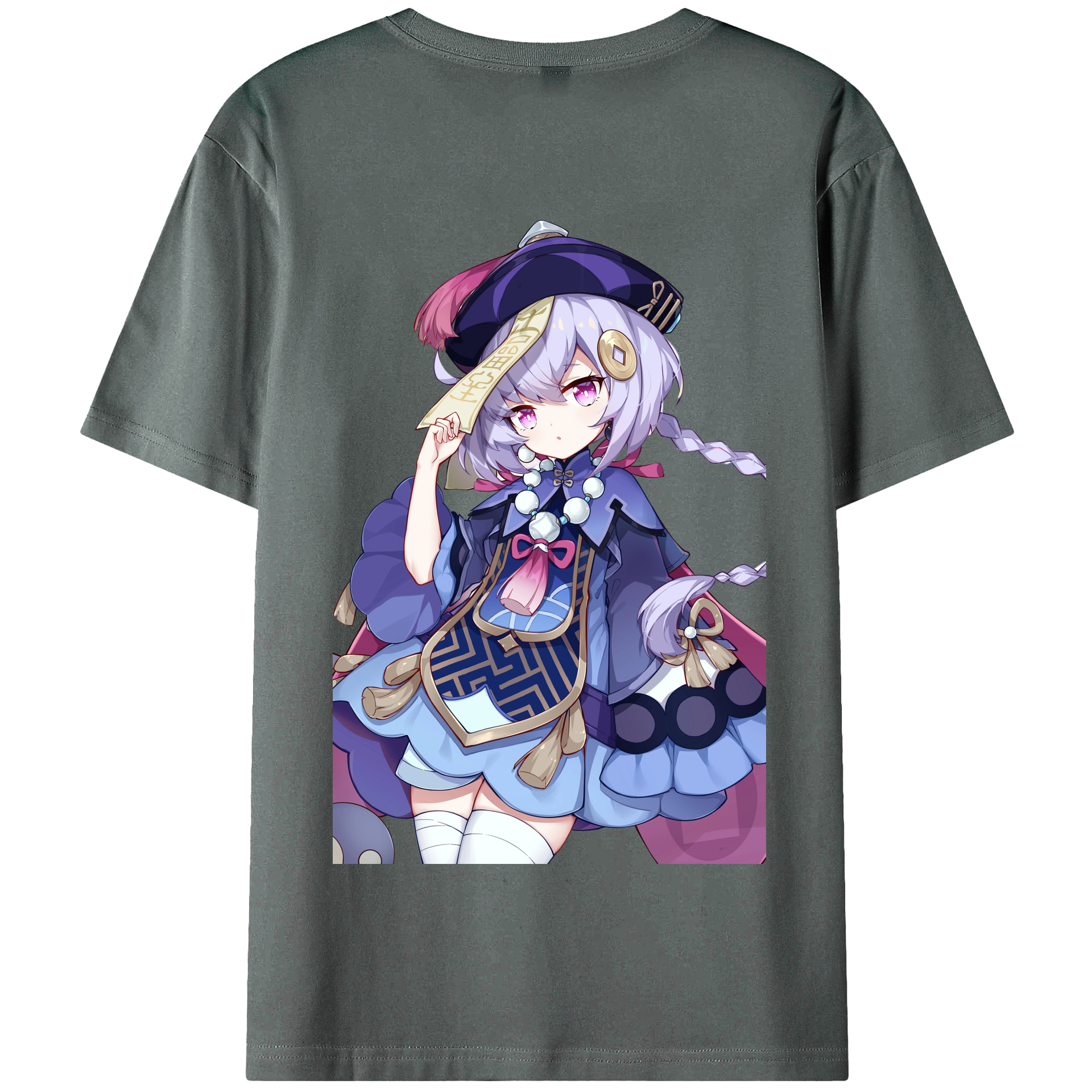 げんし神 七七 なな  genshin Nana 綿100％半袖Tシャツ（背面プリント）